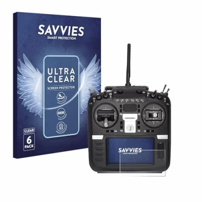Abbildung von Savvies 6 Stück Schutzfolie für Radiomaster TX16S Mark II Displayschutz Folie Ultra Transparent