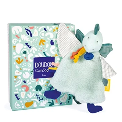 Abbildung von Doudou et Compagnie Kuscheltier Dinosaurier flach Grün 25 cm Les Calinosaures DC3938