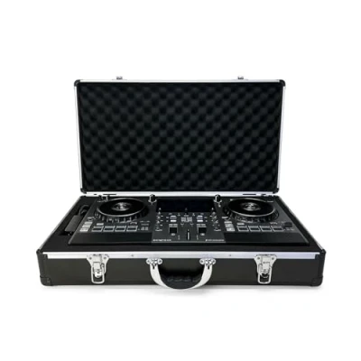 Abbildung von UNISON Case für Numark Mixstream Pro Go, Schutzkoffer (Hochwertiger Transportkoffer, mit individuell gestanztem Schaumstoff, leichtes &amp; robustes Design, Metallverschlüsse, ergonomischer Gummigriff)