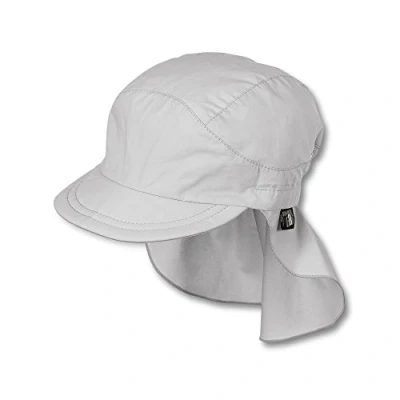 Abbildung von Sterntaler SCHIRMMÜTZE MIT Nackenschutz Hut für Kinder, Größe: 47, Light grey