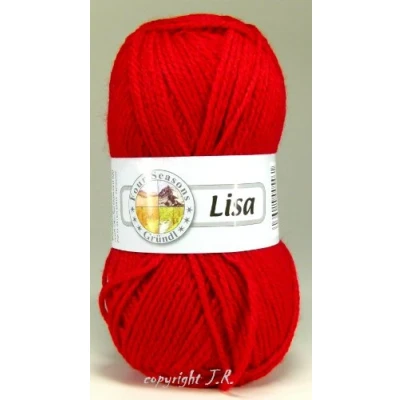 Abbildung von Lisa Strickgarn Schulgarn Strick Wolle Bastelgarn 100 % Acryl Farbe rot_12