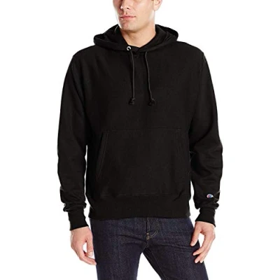 Abbildung von Champion Herren Kapuzenpullover Reverse Weave Pullover Hoodie, Schwarz, M