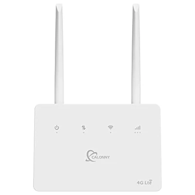 Abbildung von Calonny Router 4G LTE WiFi mit SIM Cat4 300mbit/s Wireless Modem, LAN/WAN Port, ohne Konfiguration, Alternative für ADSL, Navigieren Sie Nicht EDN APN, bewerben Sich Shop/Home/Camper