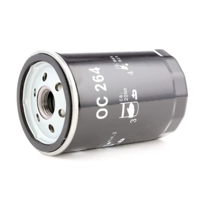 Abbildung von MAHLE ORIGINAL OC 264 Ölfilter mit einem Rücklaufsperrventil Anschraubfilter VOLKSWAGEN: Passat B5 Variant, Golf 4 Cabrio, Bora Variant