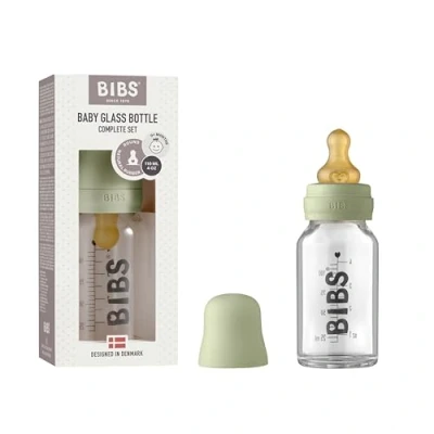 Abbildung von BIBS Babyfles Glas Sage 110ml