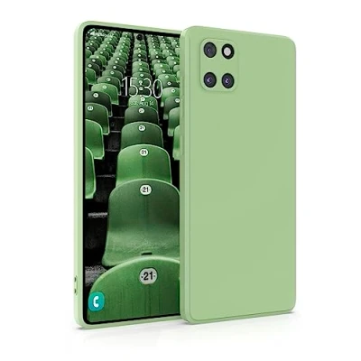 Abbildung von MyGadget Hülle für Samsung Galaxy Note 10 Lite robuste Silikon Schutzhülle TPU Case Slim Silikonhülle Back Cover Kratzfest Handyhülle Matt Grün