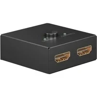 Abbildung von goobay 58485 HDMI Switch 2 in 1 Out / 4K bei 30Hz (2160p) Verteiler/HDMI 1.4 Umschaltbox für PS4, PS5, Laptops oder Monitore