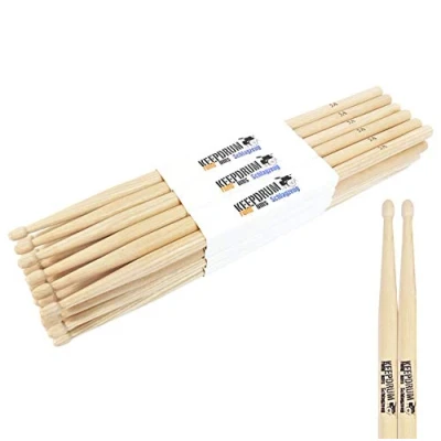 Abbildung von KEEPDRUM 5A Wood Drumsticks Hickory 12 Paar