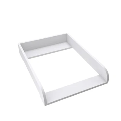 Abbildung von regalik Wickelaufsatz für Koppang von IKEA, Wickeltischaufsatz 46 cm Kommoden, Abnehmbar Wickelkommode aufsatz, Abgerundeten Frontplatten, Weiß, 2 mm ABS Material, 72cm x 54cm