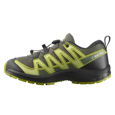 Abbildung von Salomon XA PRO V8 Unisex Hikingschuh für Kinder, Größe: 37, Urban chic/black/dark citron Kunststoff/textil