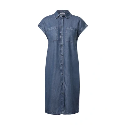 Abbildung von CECIL Damen 1408813 Denim Look Lyocell Kleid, mid Blue wash, S