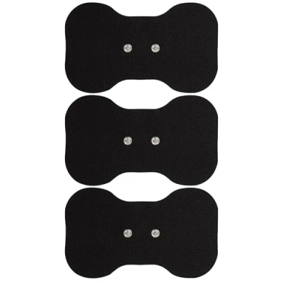 Abbildung von Med Fit Butterfly Kabellose TENS Selbstklebeelektrode Vielseitige, langlebige und problemlose Schmerzlinderung (Schwarz, 3er Pack)