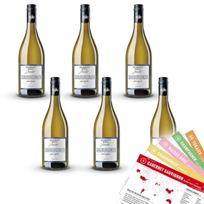 Abbildung von Robert Weil Junior Grauburgunder, trocken, sortenreines Weinpaket + VINOX Winecards (6x0,75l)