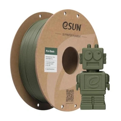 Abbildung von eSUN PLA Filament 1.75mm, Basic 3D Drucker Maßgenauigkeit +/ 0.03mm, 1KG Spule (2.2 LBS) Super Speedy für Drucker, Olivgrün