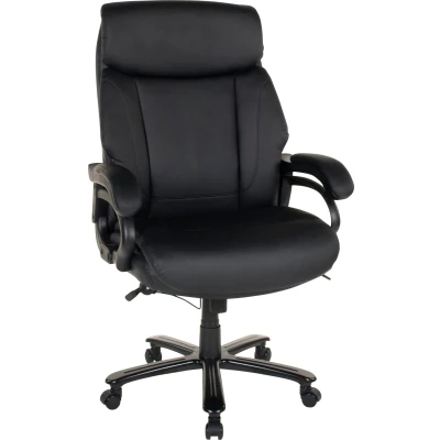 Abbildung von Duo Collection Bürostuhl &quot;Ennio 180&quot;, Kunstleder, belastbar bis 180 KG, Chefsessel, Wippfunktion &amp; ergonomischer Komfort