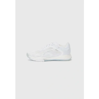 Abbildung von Puma Accelerate NITRO™ SQD 4 Handballschuhe Unisex White/Silver Größe: 40