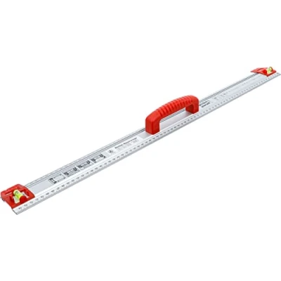 Abbildung von BGS Diy 50866 Schneid und Markierlineal mit Griff Wasserwaage 750 mm