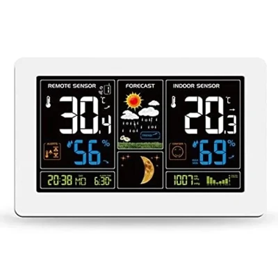 Abbildung von Solight TE81W Wetterstation mit Funk Außensensor, on Innen und Außentemperatur, Luftfeuchtigkeit, Luftdruck