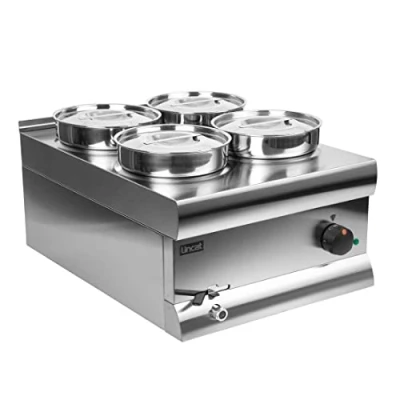 Abbildung von Lincat bs4 W Silverlink 600 Bains Marie mit 4 x 4,5 Liter runden Töpfen