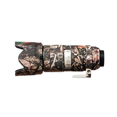 Abbildung von easyCover Lens Oak Objektivschutz Schutz für Ihr Kameraobjektiv Geeignet Canon EF 70 200mm f/2.8 is II und III USM Wald Camouflage
