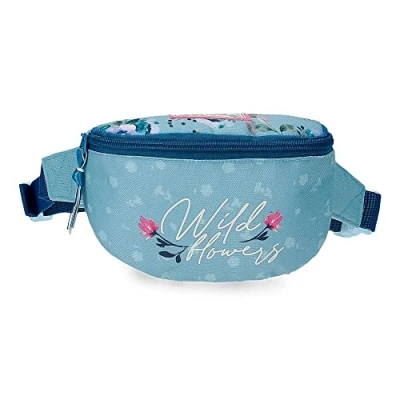 Abbildung von Movom Wild Flowers Kleine Blaue Bauchtasche 27x11x6,5 cm Polyester