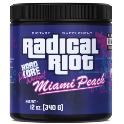 Abbildung von American Supps® PREMIUM Pre Workout Booster [340g] Pfirsisch Eistee 300 mg Koffein + Beta Alanin L Citrullin Malat ultimativer Pump für Hardcore Training