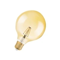 Abbildung von Osram LED Vintage Edition 1906 Lampe, in Ballform mit E27 Sockel, nicht dimmbar , Klar, 2.8 Watt, Warmweiß 2400 Kelvin, 1er Pack