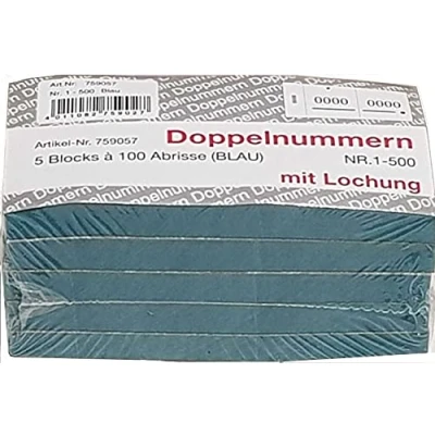 Abbildung von Wolf &amp; Appenzeller GmbH 759054 Doppelnr. mit Loch Rot 01 500