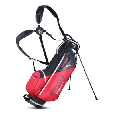 Abbildung von Dri Lite Seven Wasserdichte Golftasche Standtasche Schwarz Rot