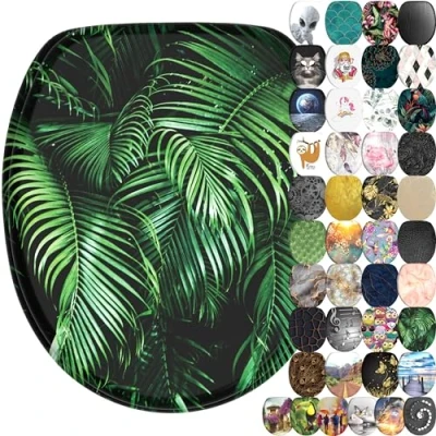 Abbildung von Sanilo WC Sitz Palmdream, mit Absenkautomatik, BxL: 37,7 x 42,0 47,0 cm