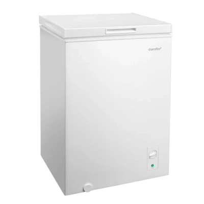 Abbildung von COMFEE RCC102WH2EU(E) Freistehender Gefrierschrank, 99 l, umwandelbar zu Gefrierschrank/Kühlschrank, Inverter, 4 Sterne, Garagengeeignet, Weiß [Energieklasse E]