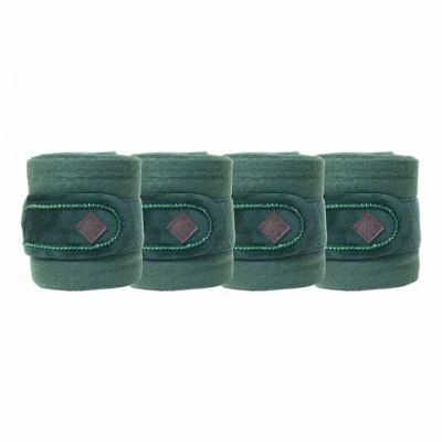 Abbildung von Kentucky Bandagen Polar Fleece Velvet Pearls Pine Green Warmblut