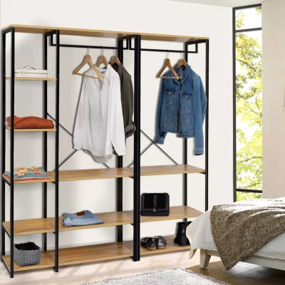 Abbildung von IDMarket Kleiderschrank, modular, DETROIT XXL, Industriedesign