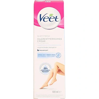 Abbildung von Veet Enthaarungscreme für Körper &amp; Beine 100 ml, 1 St., Haarentfernungscreme, sensible Haut
