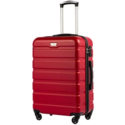 Abbildung von COOLIFE Hartschalen Koffer Rollkoffer Reisekoffer Vergrößerbares Gepäck (Nur Großer Erweiterbar) ABS Material mit TSA Schloss und 4 Rollen