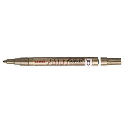 Abbildung von 12 x Uni Ball Lackmalstift Paint PX 21 1 1,5 mm gold