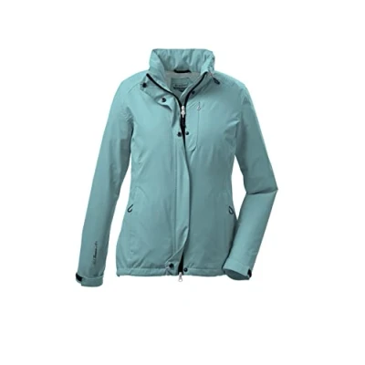 Abbildung von killtec Damen Funktionsjacke mit einrollbarer Kapuze, packbar KOS 25 WMN JCKT, aqua, 46, 38287 000