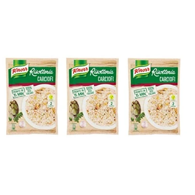 Abbildung von 3x Knorr Risotto carciofi Reis Artischocken 175g 100% italienisch Fertiggerichte