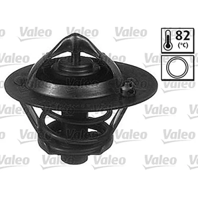 Abbildung von VALEO 820565 Kühlwasserthermostat 82C mit Dichtungen FORD: FIESTA 5, 6, FOCUS 3, VOLVO: V50, S40 II, C30, OPEL: Kadett E CC