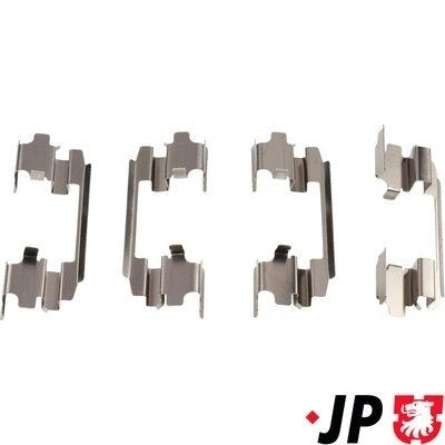 Abbildung von JP GROUP 4064004210 Zubehörsatz, Scheibenbremsbelag Vorderachse NISSAN: X Trail