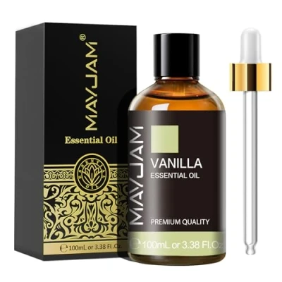 Abbildung von MAYJAM Vanille Ätherisches Öl 100ML, Vanilleöl für Diffusor, Luftbefeuchter, DIY, Home，Wardrobes