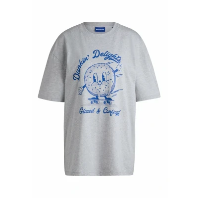 Abbildung von HUGO Tiluni Tshirt print, Größe: Medium, Open grey four