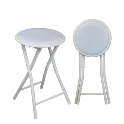 Abbildung von Harbour Housewares Gepolsterte Klapphocker Weiß Pack Von 2