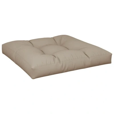 Abbildung von vidaXL Palettenkissen, Palettenkissen Taupe 80x80x12 cm Stoff