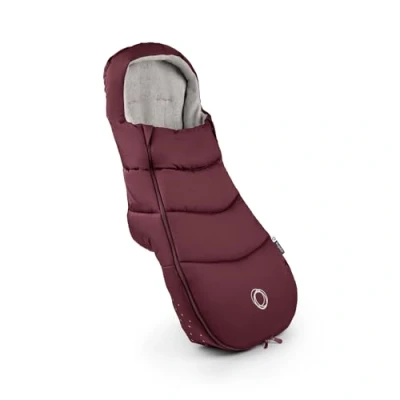 Abbildung von Bugaboo Ganzjahres Fußsack, unverzichtbares Kinderwagen Zubehör für jede Jahreszeit, wasserdichter und atmungsaktiver Fußwärmer, Dark Cherry