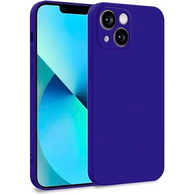 Abbildung von MyGadget Hülle für iPhone 13 Mini Zweilagige Handyhülle mit Kameraschutz Cover Innenfutter &amp; Silikon außen Dunkel Lila
