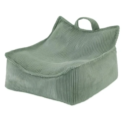 Abbildung von MISIOO Sitzsack Kinder Großer Big Bag für Cord Material 77x67x50 cm Waschbarer Stoff Griff einfaches Tragen Stabile und weiche Konstruktion Premium Qualität