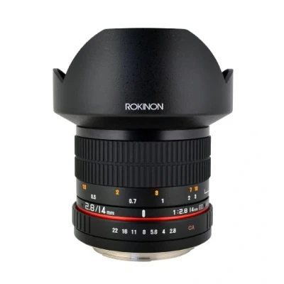Abbildung von Rokinon 14 mm F2.8 Ultra Weitwinkelobjektiv, Canon, schwarz, None