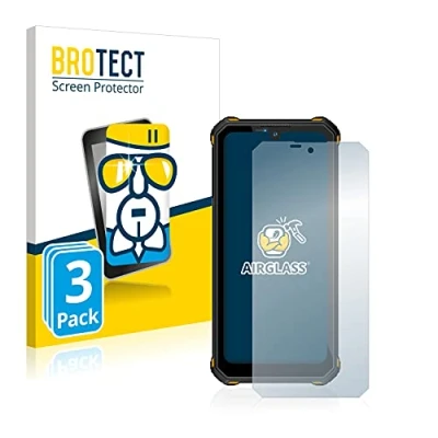 Abbildung von BROTECT Schutzglas für Oukitel WP15 5G (3 Stück) Schutzfolie Panzer Folie Glas [Extrem Kratzfest 9H, Anti Fingerprint, Ultra Transparent]