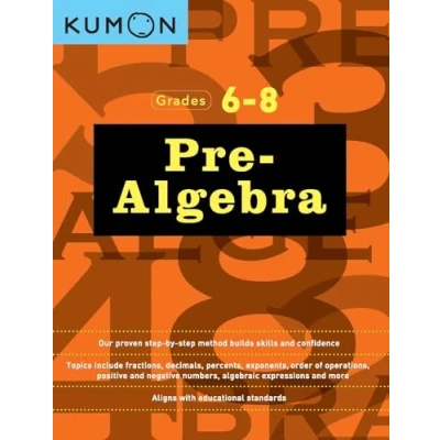 Abbildung von Pre Algebra (Kumon Math Workbooks): Workbook 1 and 2